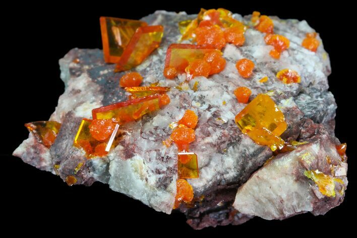 Wulfenite Crystal Cluster - Rowley Mine, AZ #76890